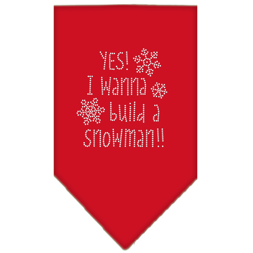 Yes! I want to build a Snowman Rhinestone Bandana Red Small